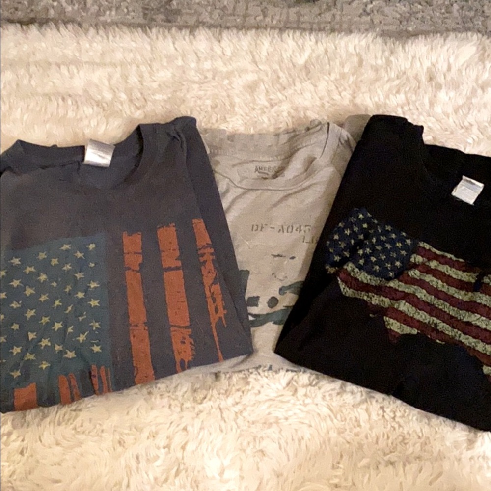 Bundle of Three Men’s America Tshirts